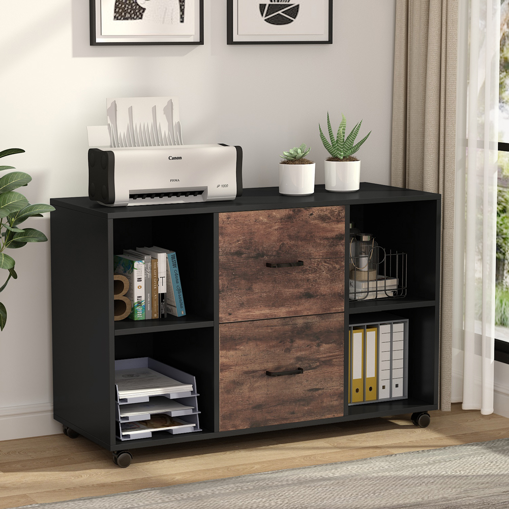 Tribesigns 2-Drawer File Cabinet, Large Mobile Filing Cabinet for Letter Size