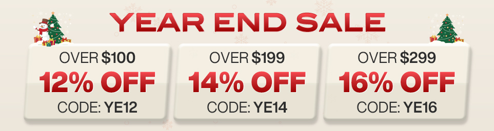 16% off Year End Sale