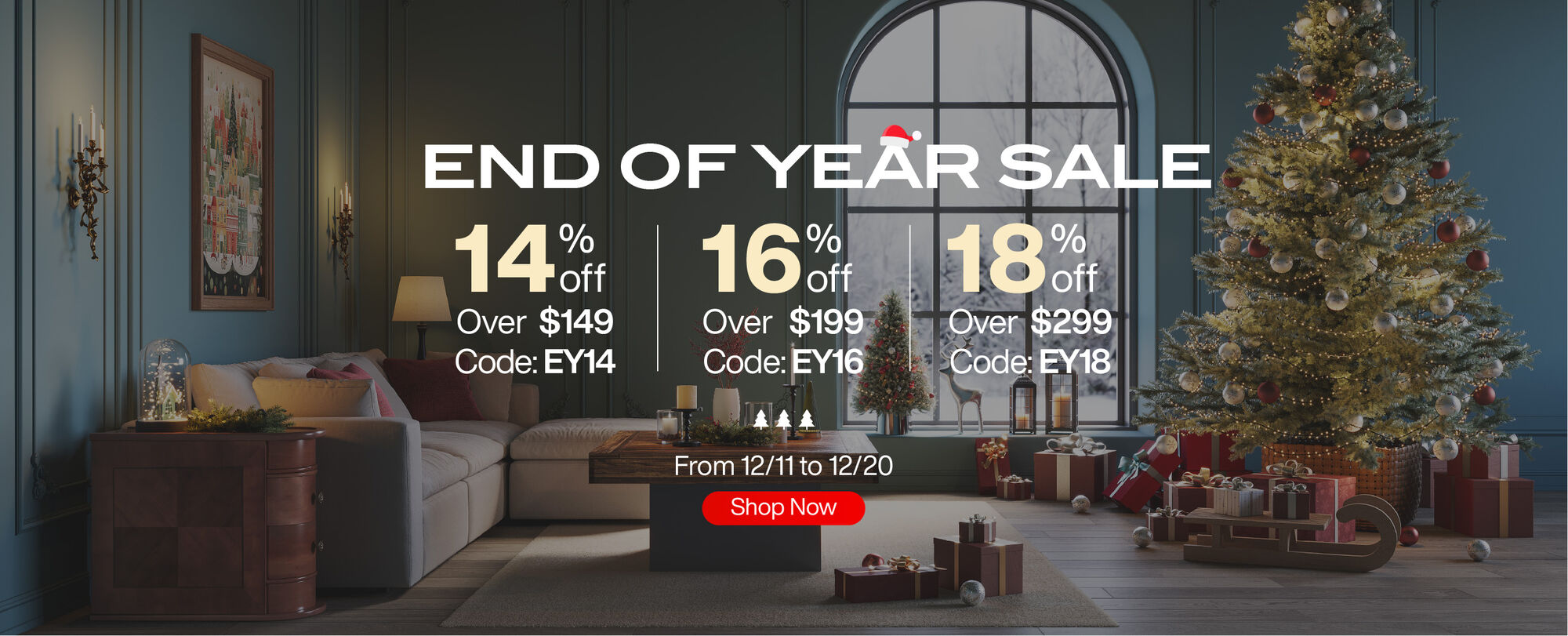 18% Off End of Year Sale